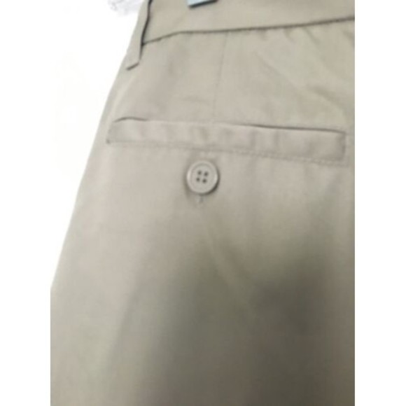 Authentic School Uniform Casual Pants Boys 20 Slim Fit Double Knee Khaki - Picture 8 of 11